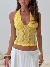 Cruizer Halter Top Yellow