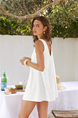 Down the Coast Mini Dress White