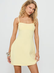 Skarlette Mini Dress Yellow