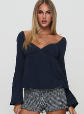 Khalea Long Sleeve Top Navy