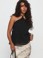 Rafaella Halter Top Black