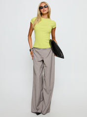 Baseline Longline Rib Top Green