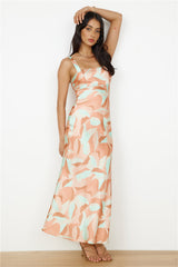 Earth Sign Maxi Dress Orange