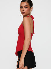 Attina Hardware Detail Top Red