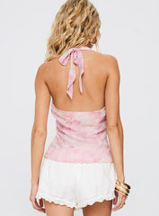 Valorie Halter Top Pink Multi