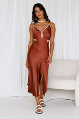 Again And Again Maxi Dress Brown