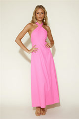 Flower Fields Maxi Dress Pink