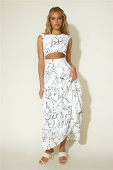 Moonlight Walks Maxi Dress White