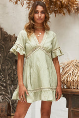 Lightning Bolt Dress Olive