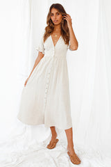 Last Sunset Maxi Dress Beige