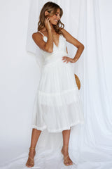 Haunted Paradise Midi Dress White
