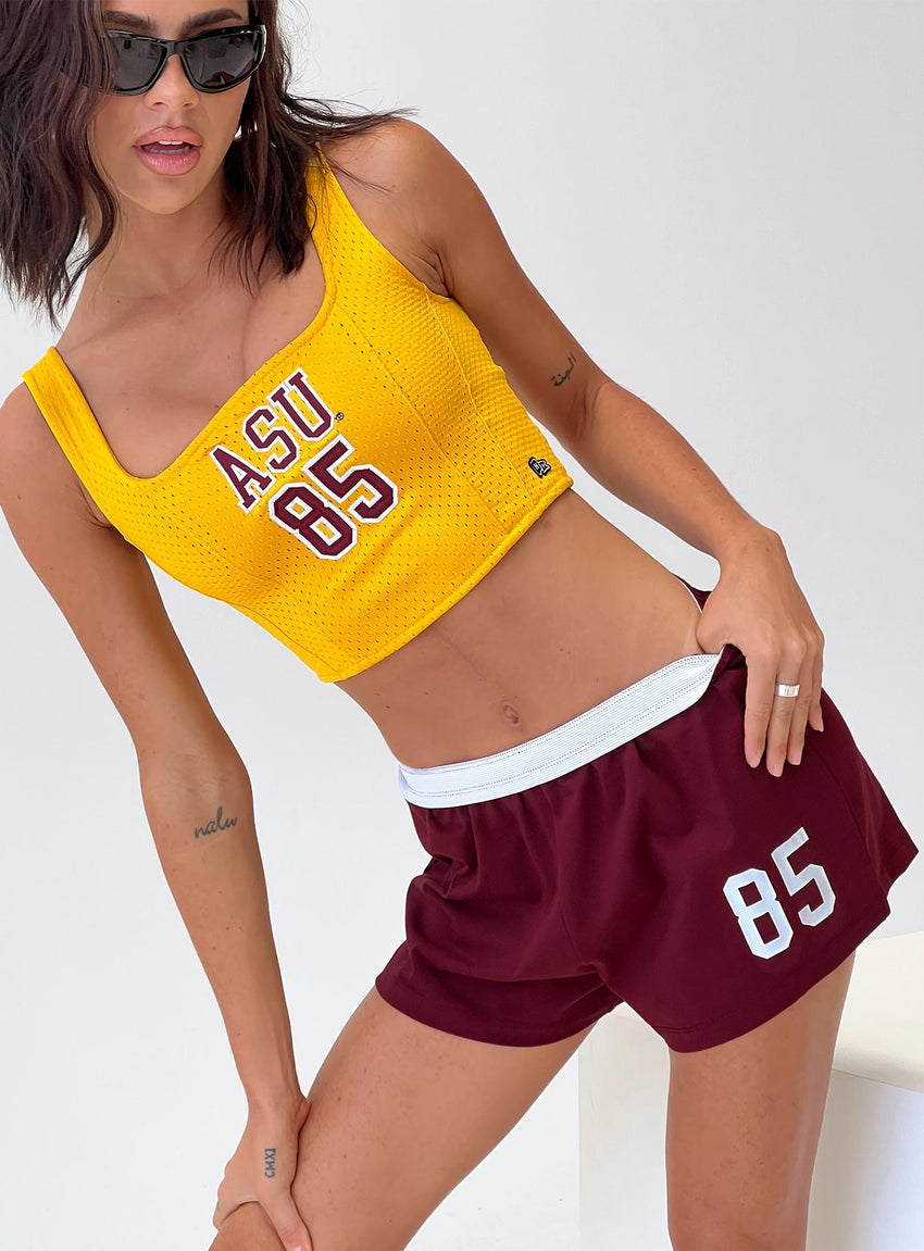 ASU Soffee Shorts Maroon