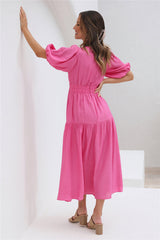 Bed Of Flowers Maxi Dress Pinkk