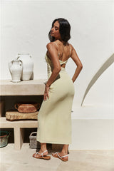 Summer Nomad Midi Dress Yellow