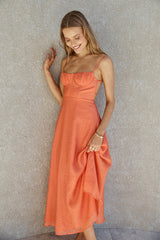 Best Dressed Maxi Dress Orange