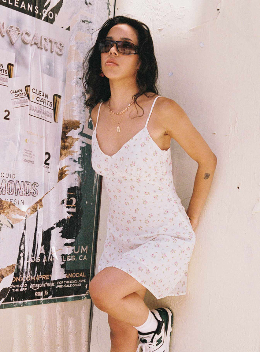 Jaye Mini Dress White Floral