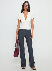 Ovelia Short Sleeve Shirt White