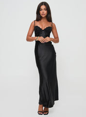 Fadyen Bias Cut Maxi Dress Black