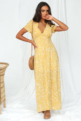 Seize The Day Maxi Dress Mustard