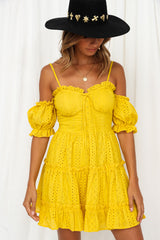 Olivia Dress Mustard