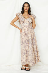 Celestial Paradise Maxi Dress Beige