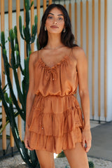 Through The Days Dress Tan