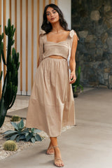 Lost In The Dream Maxi Dress Brown