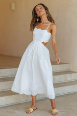 Closer To Me Maxi Dress White