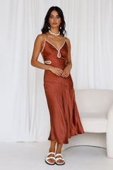 Again And Again Maxi Dress Brown