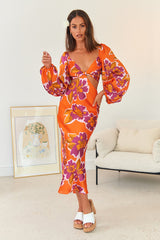 Our Garden Maxi Dress Orange