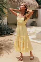Varela Midi Dress Yellow