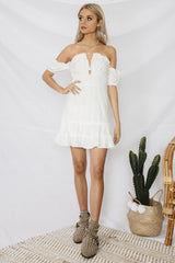 Lyric Heart Dress White