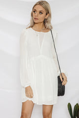 On With The Show Dress White