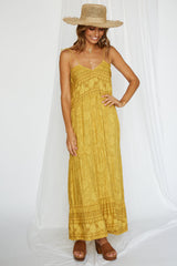 Abyss Maxi Dress Mustard