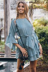 What The Sea Wants Dress Denim Blue