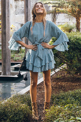 What The Sea Wants Dress Denim Blue